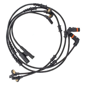 MOTOKU ABS sensor set front view showing four sensors and connectors for easy replacement