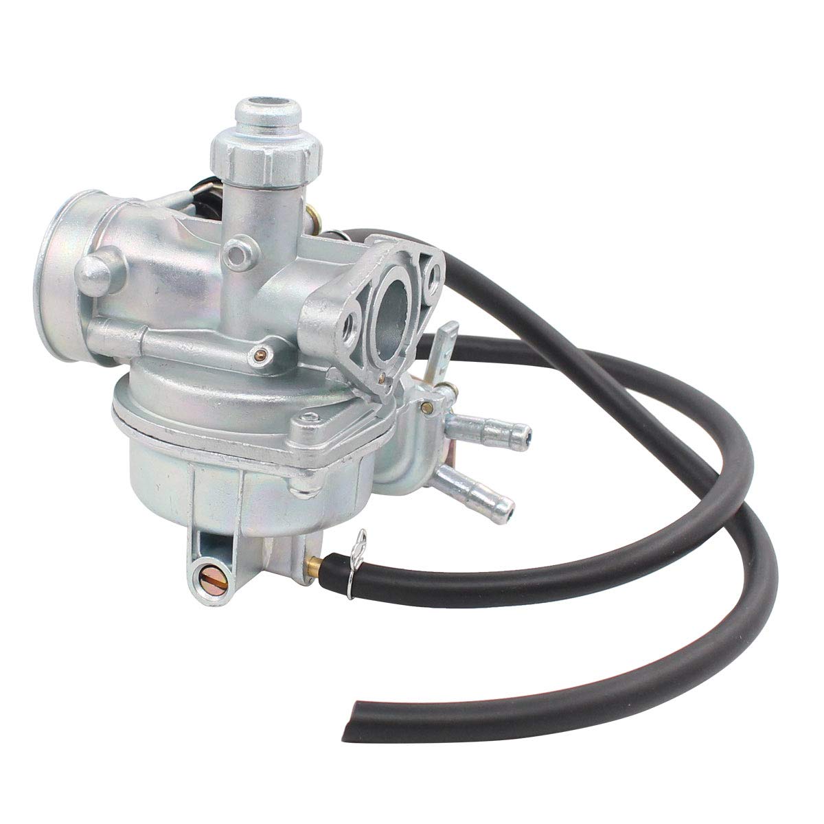 MOTOKU carburetor components closeup showing jets and float bowl for easy maintenance