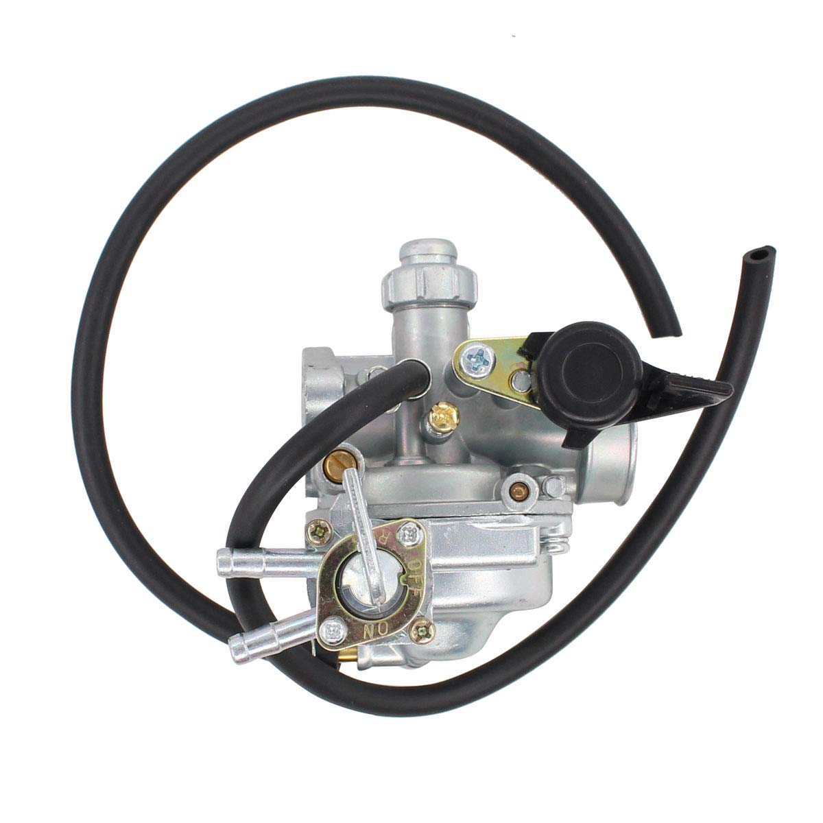 MOTOKU carburetor front view showing mounting points and fast fit benefits