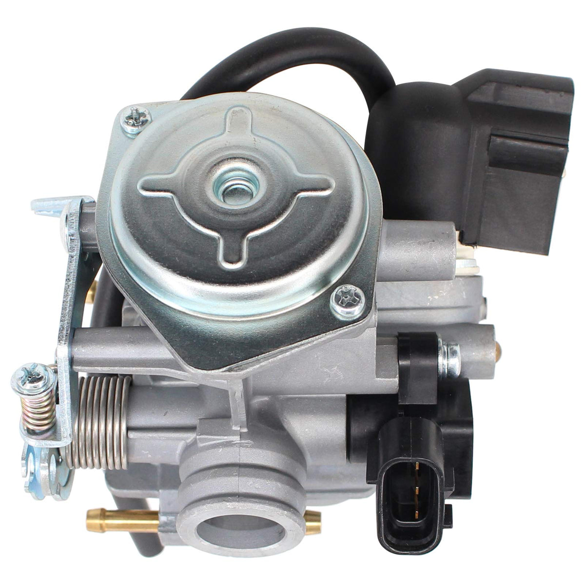 MOTOKU carburetor installed on Honda Ruckus NPS50 illustrating straightforward replacement benefit