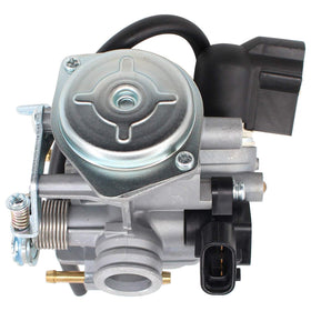 MOTOKU carburetor installed on Honda Ruckus NPS50 illustrating straightforward replacement benefit
