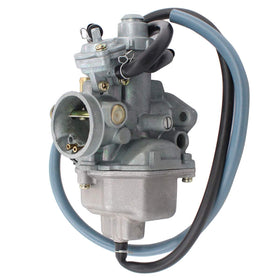 MOTOKU carburetor beside a ruler for scale demonstrating compact size and OEM-style fitment
