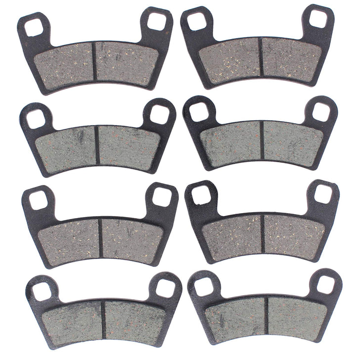 MOTOKU front and rear kit packaging showing included pads and labels for easy identification and fit
