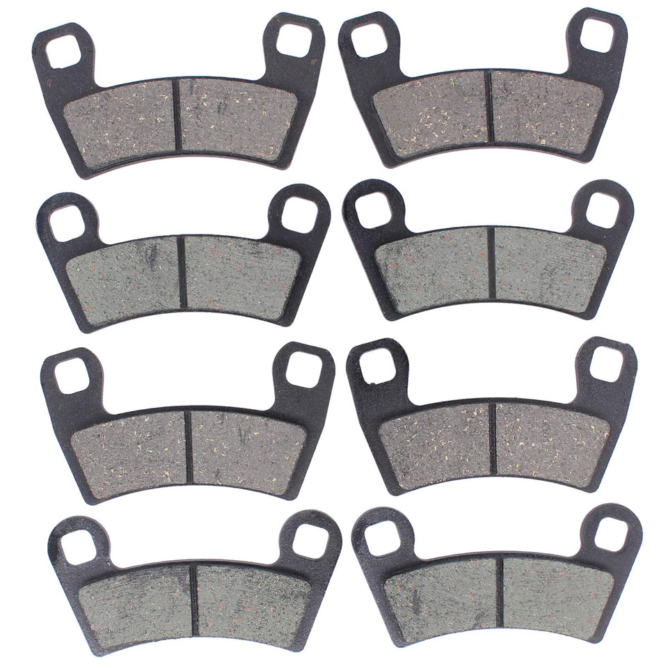 MOTOKU front and rear kit packaging showing included pads and labels for easy identification and fit