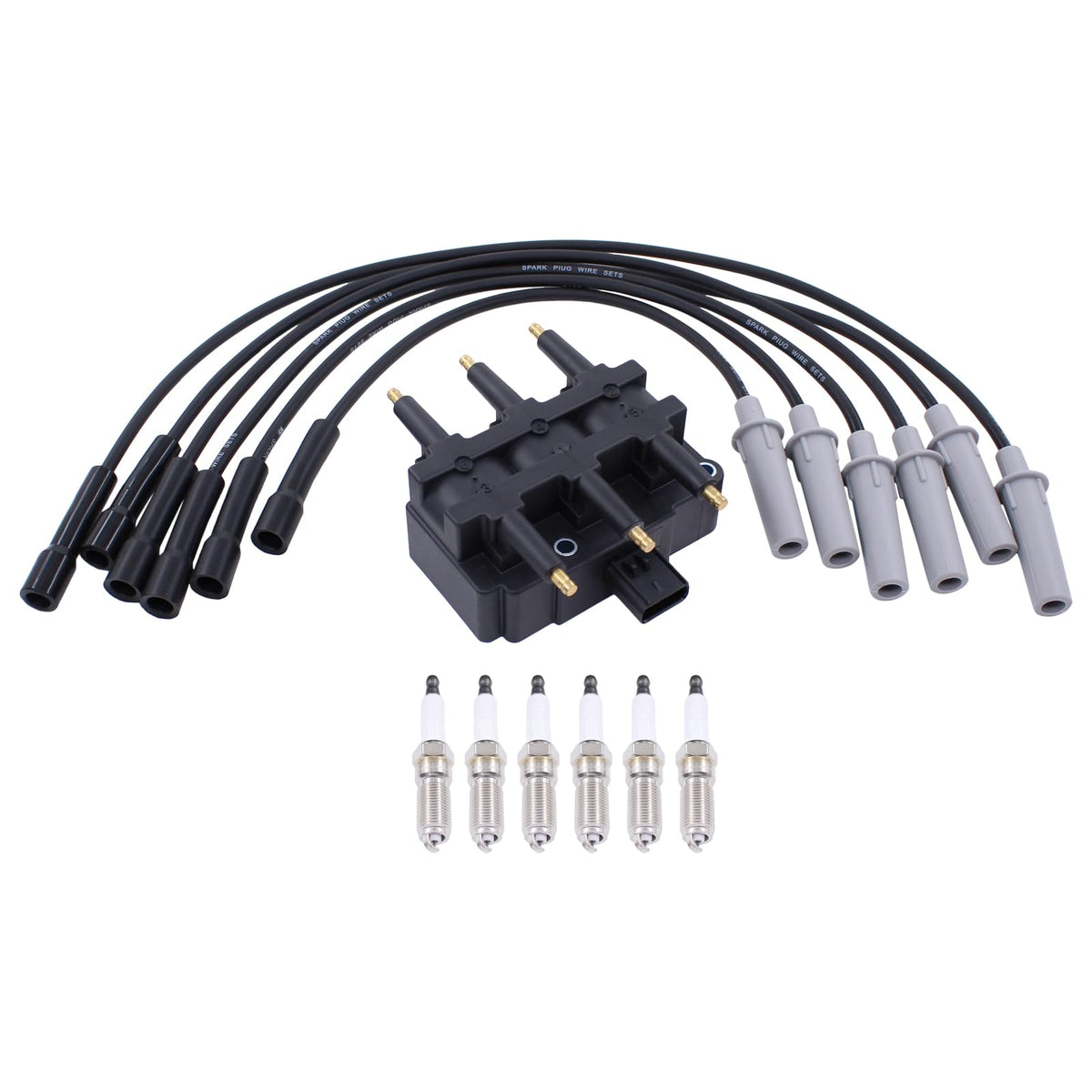 MOTOKU front packaging showing ignition coil and wire set, clear fitment benefit