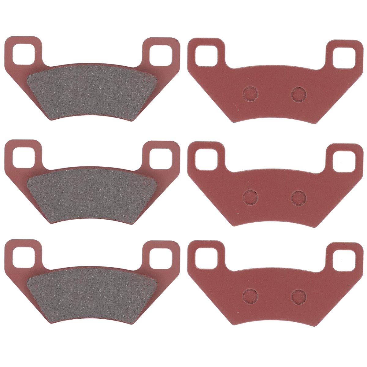 MOTOKU brake pads packaging showing complete front and rear set and fitment benefit