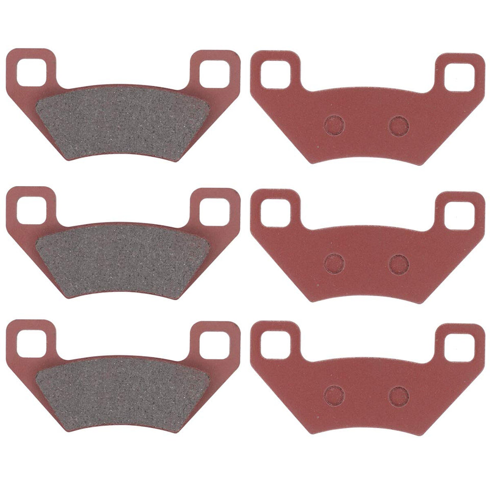 MOTOKU brake pads packaging showing complete front and rear set and fitment benefit