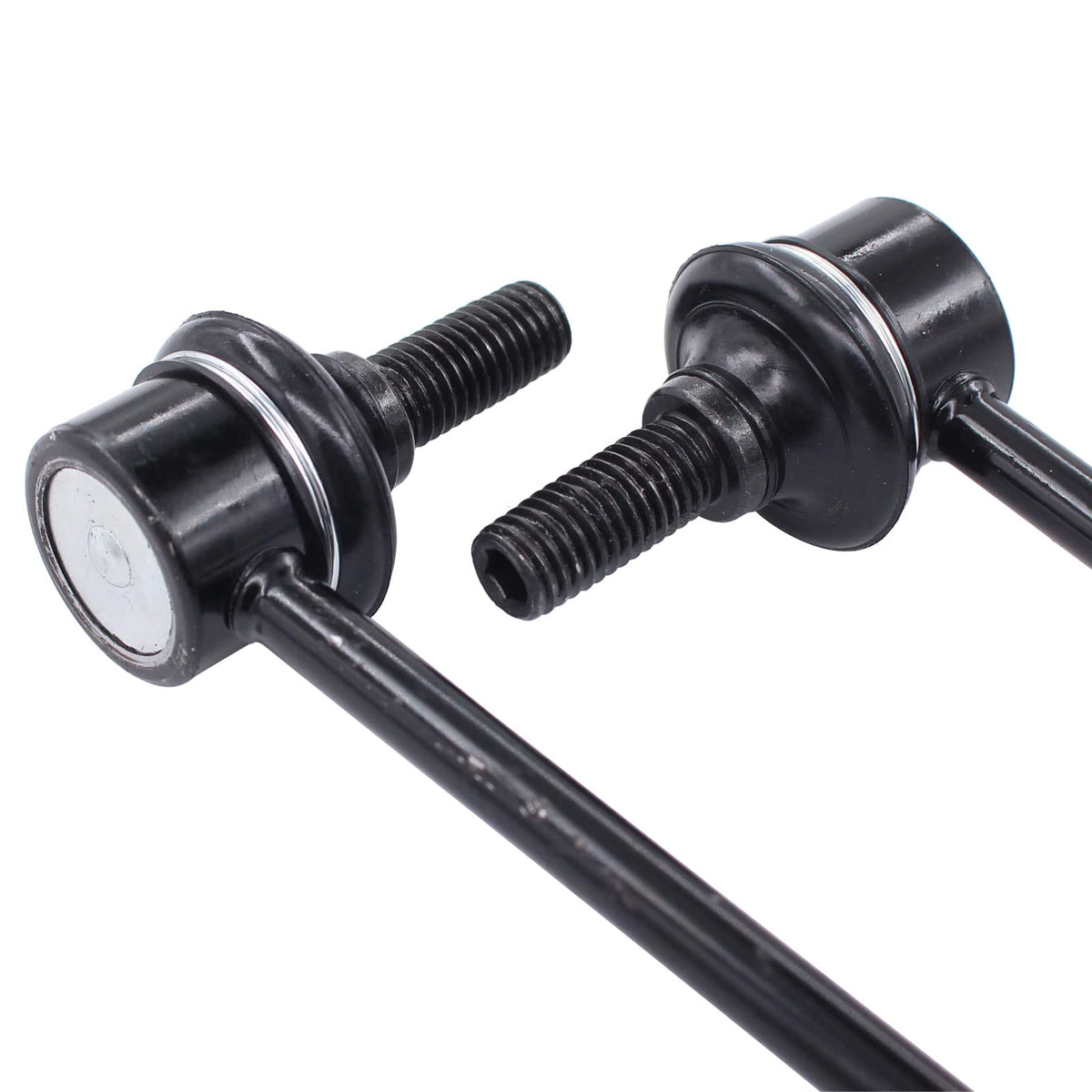 MOTOKU sway bar link next to ruler showing exact length for correct fit