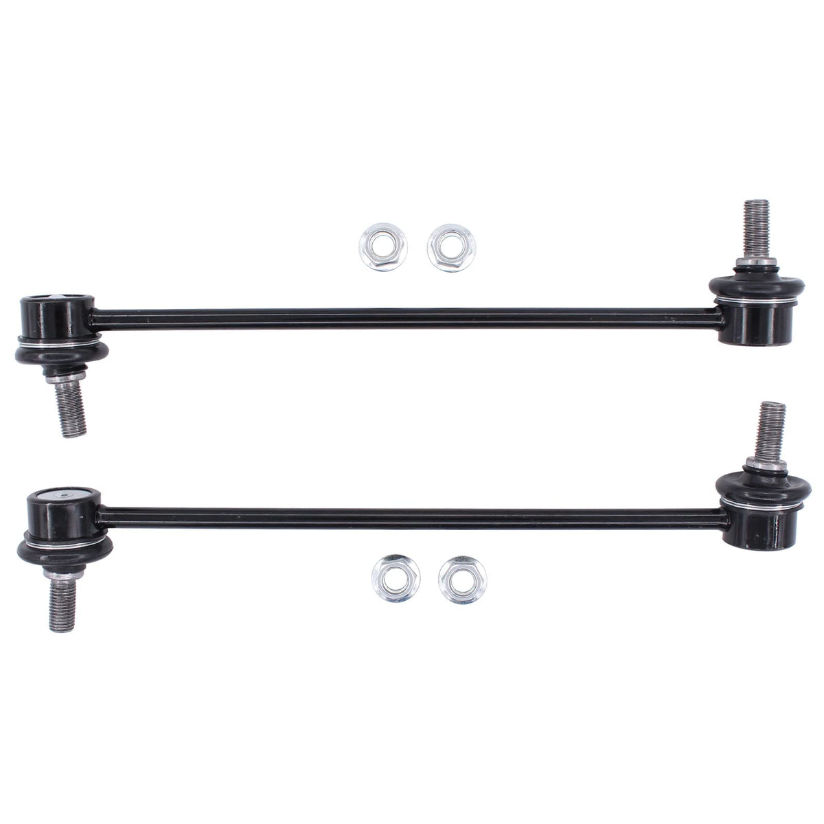 MOTOKU front sway bar links packaging showing contents and fitment benefit