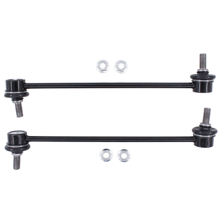 MOTOKU front sway bar links packaging showing contents and fitment benefit