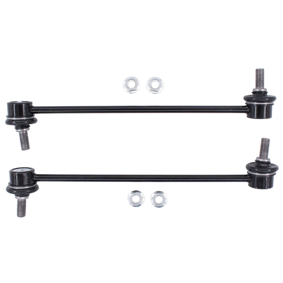 MOTOKU front sway bar links packaging showing contents and fitment benefit