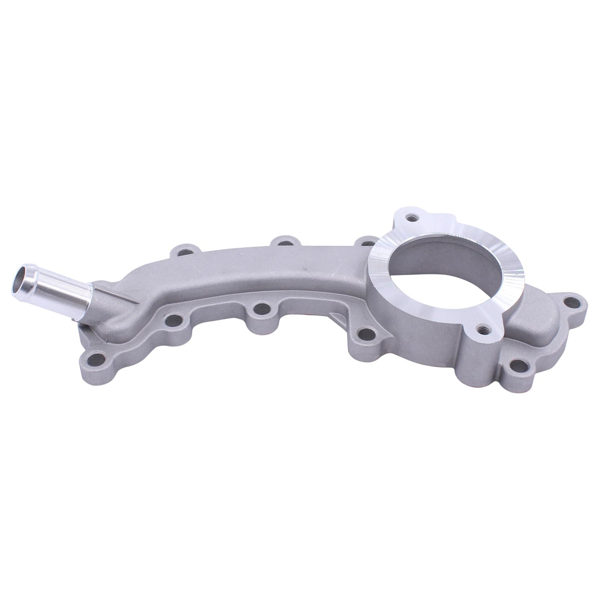 MOTOKU front view thermostat housing showing fitment and durable finish benefit