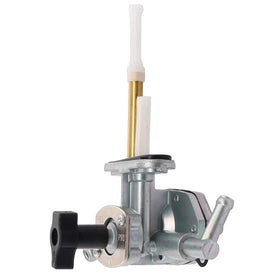 MOTOKU fuel petcock front view showing mounting and ports for easy replacement