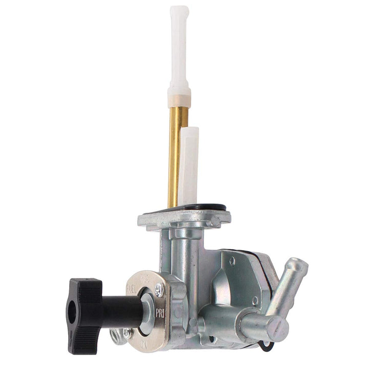 MOTOKU fuel petcock front view showing mounting and ports for easy replacement