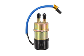 MOTOKU fuel pump inlet and outlet 8mm ports close-up, ensures correct hose fit and leak prevention