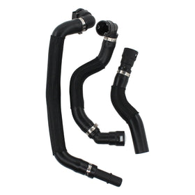 MOTOKU heater hoses installed under hood demonstrating correct routing
