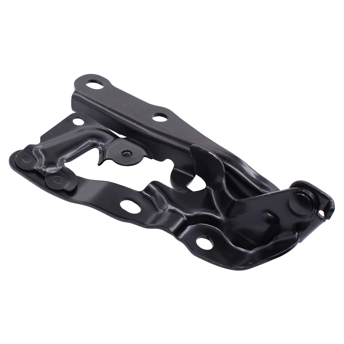 MOTOKU hinge mounted with bolts showing precise fit to Camry mounting points