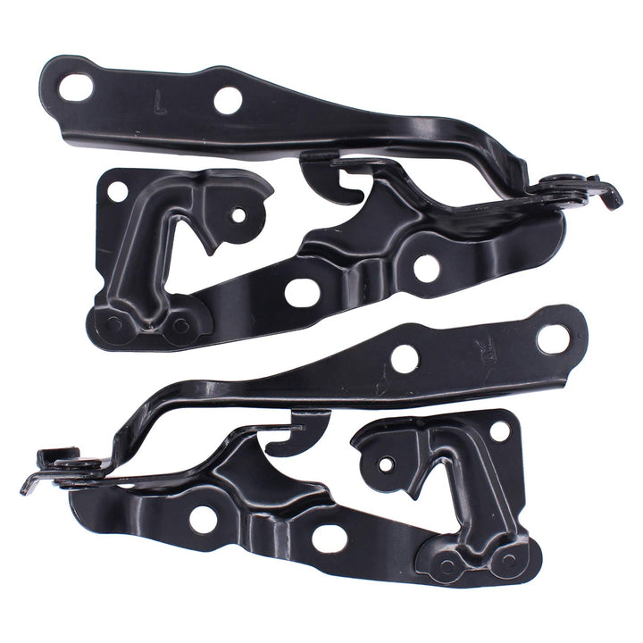 MOTOKU hinges installed on Camry hood showing improved alignment and security