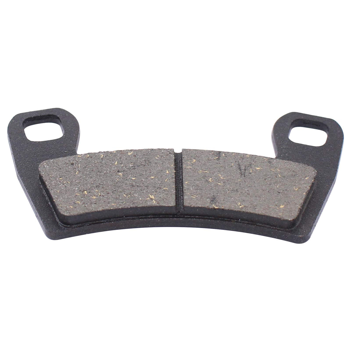MOTOKU pad thickness shown with scale to demonstrate wear allowance and service readiness