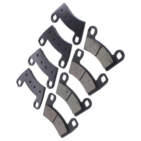 MOTOKU rear pad backing plate detail showing secure bonding and corrosion-resistant finish