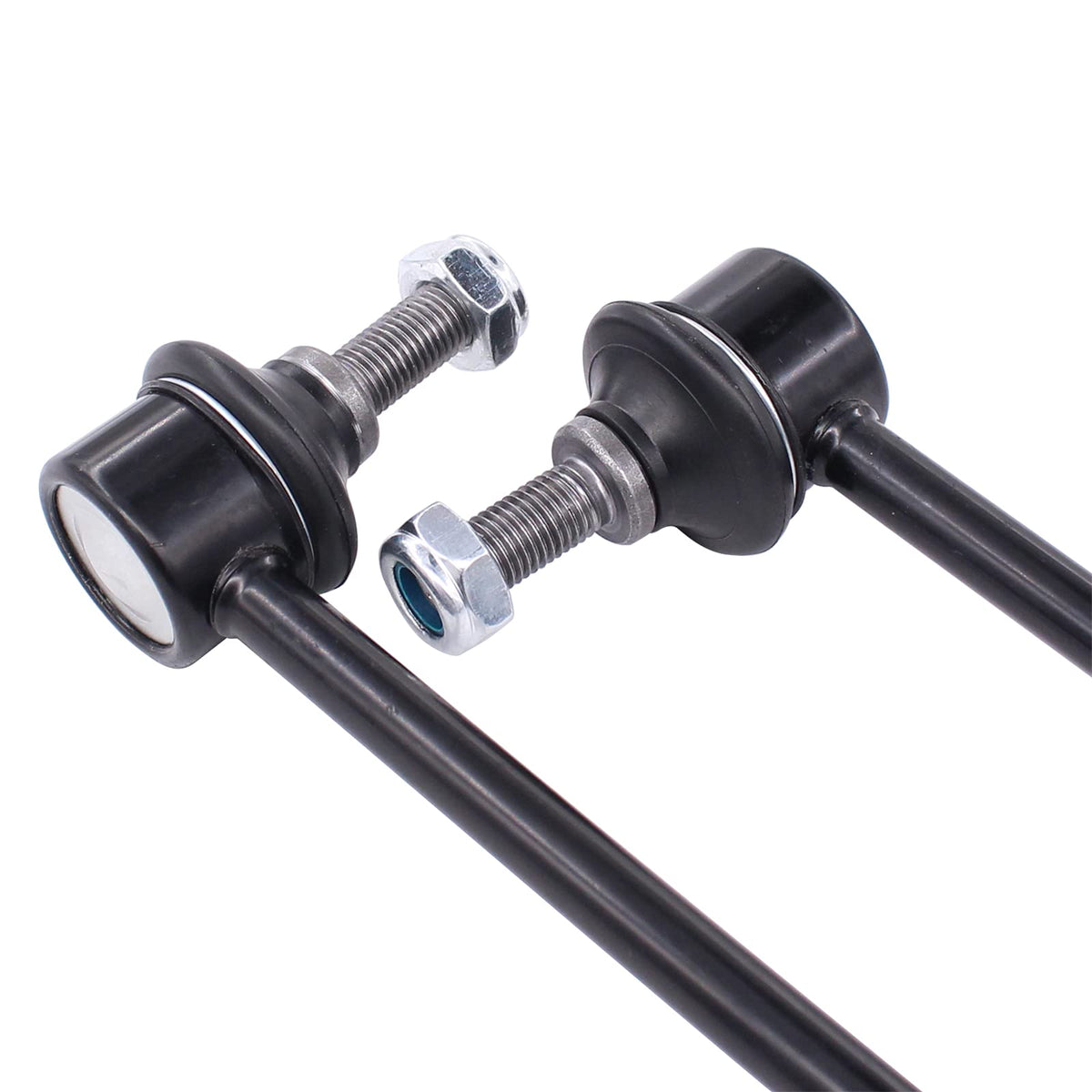 MOTOKU sway bar link next to ruler showing dimensions for correct fitment confirmation