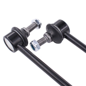 MOTOKU sway bar link next to ruler showing dimensions for correct fitment confirmation