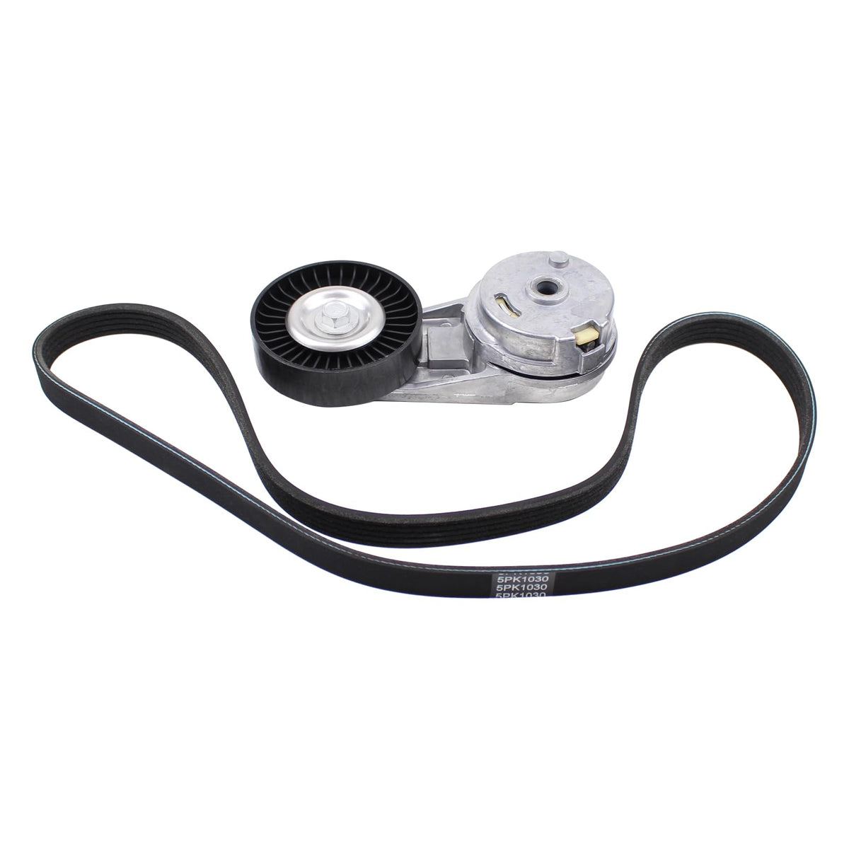 MOTOKU front view of tensioner showing fitment and solid construction benefit
