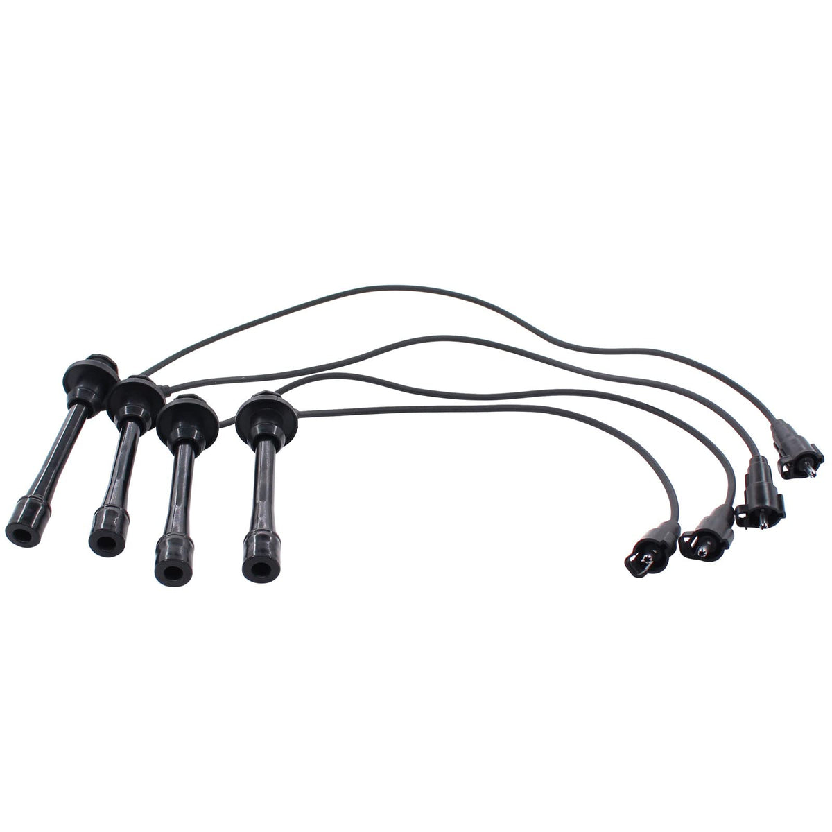 MOTOKU wires laid on engine showing correct lengths for easy installation