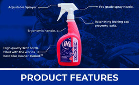 Motomuck trigger sprayer closeup demonstrating adjustable nozzle for precise, low-effort application