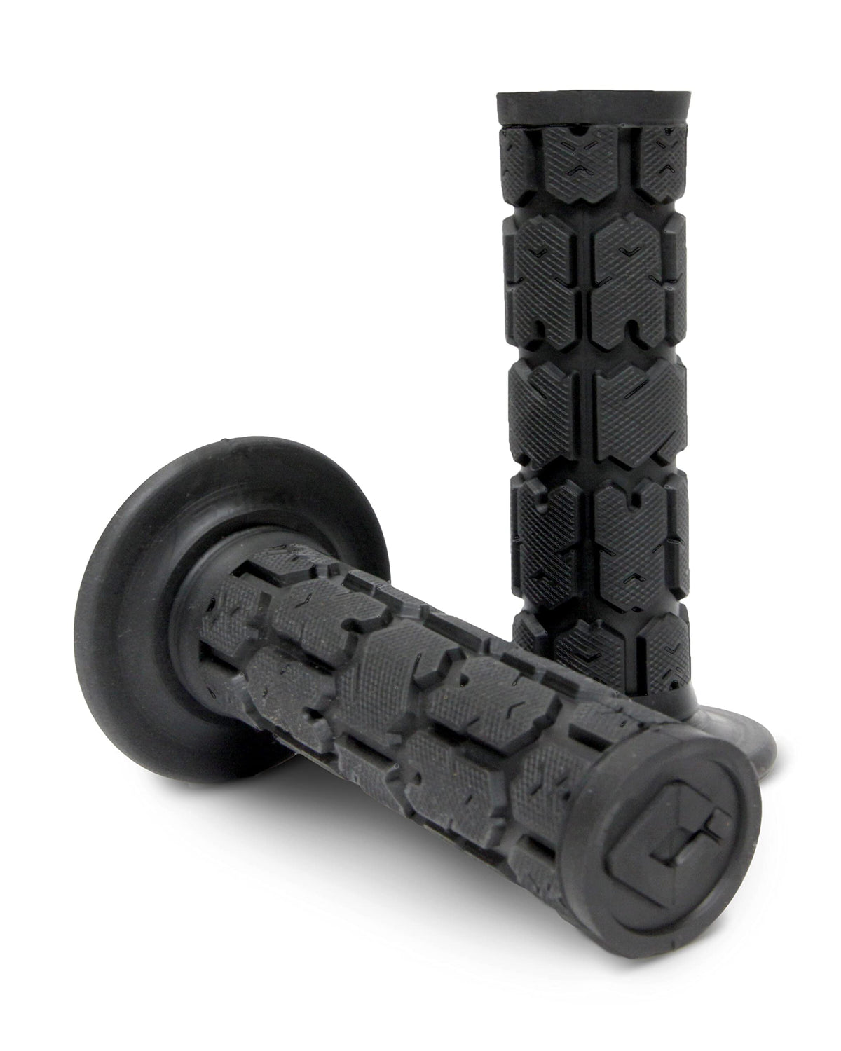 MotoMXHouse ODI Rogue grip front profile showing shape and cushioning benefit