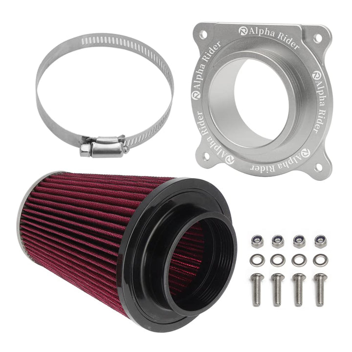 motoparty front assembly on YFM700 showing improved airflow benefit