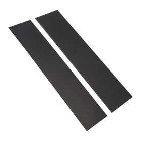 motoparty installation with hand applying trim demonstrating simple peel-and-stick benefit