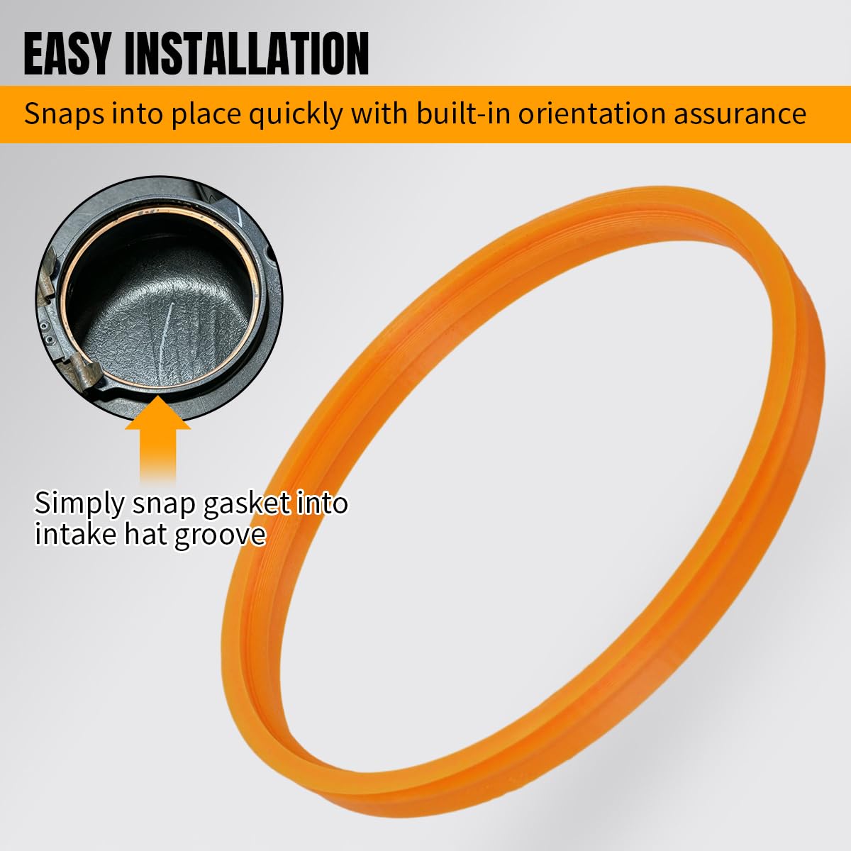 motoparty gasket installed on throttle body demonstrating leak prevention