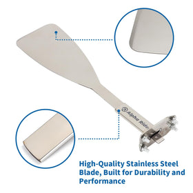 MOTOQUEEN blade and sheath laid flat for safe storage and transport