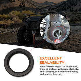 MOTOQUEEN oil seal and paper gasket displaying reliable sealing and leak prevention