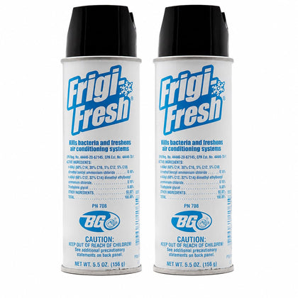 Motor God BG Frigi-Fresh front view showing can and branding, ready for use