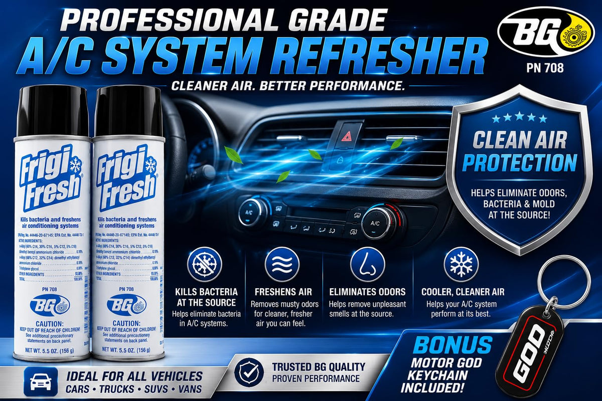 Motor God BG Frigi-Fresh used in a car interior improving passenger comfort