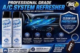 Motor God BG Frigi-Fresh used in a car interior improving passenger comfort