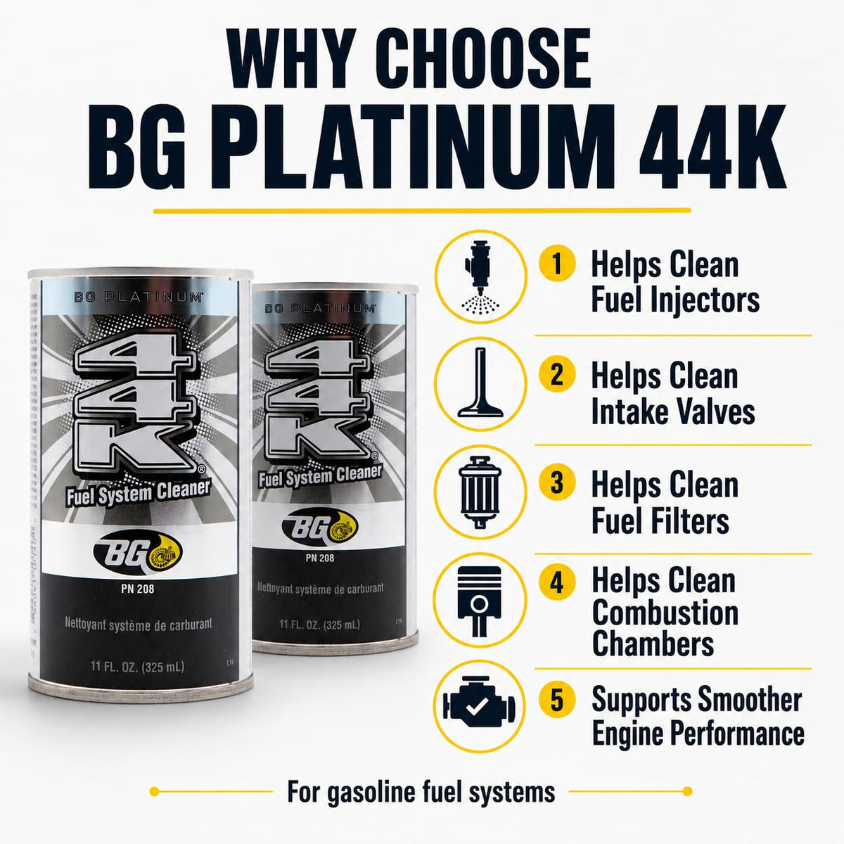 Motor God BG Platinum 44K pour demonstration showing liquid texture for easy fuel-system application benefit