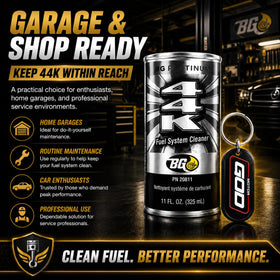 Motor God BG Platinum 44K pouring into gas tank demonstrating easy application