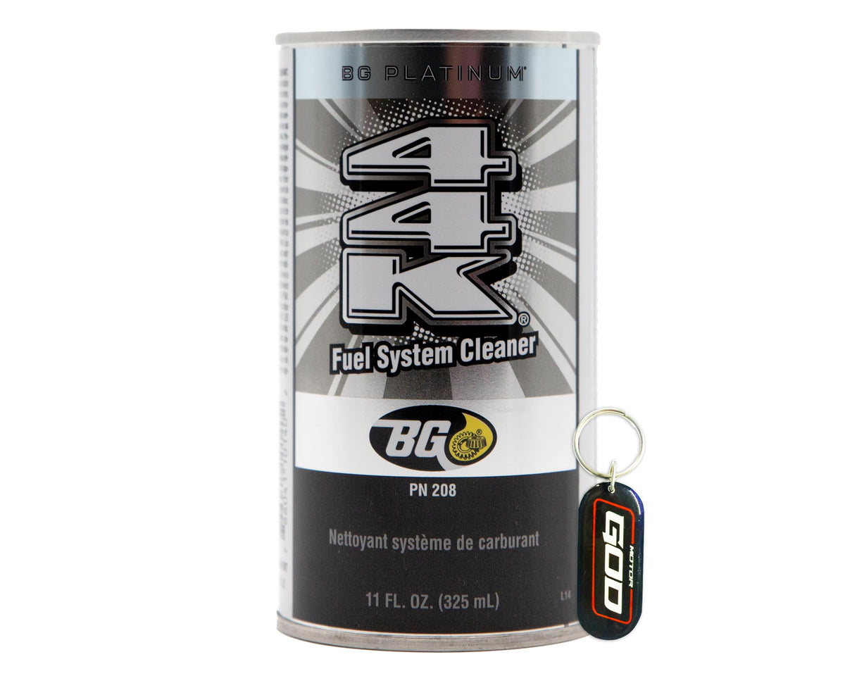 Motor God BG Platinum 44K in garage lifestyle shot showing maintenance readiness
