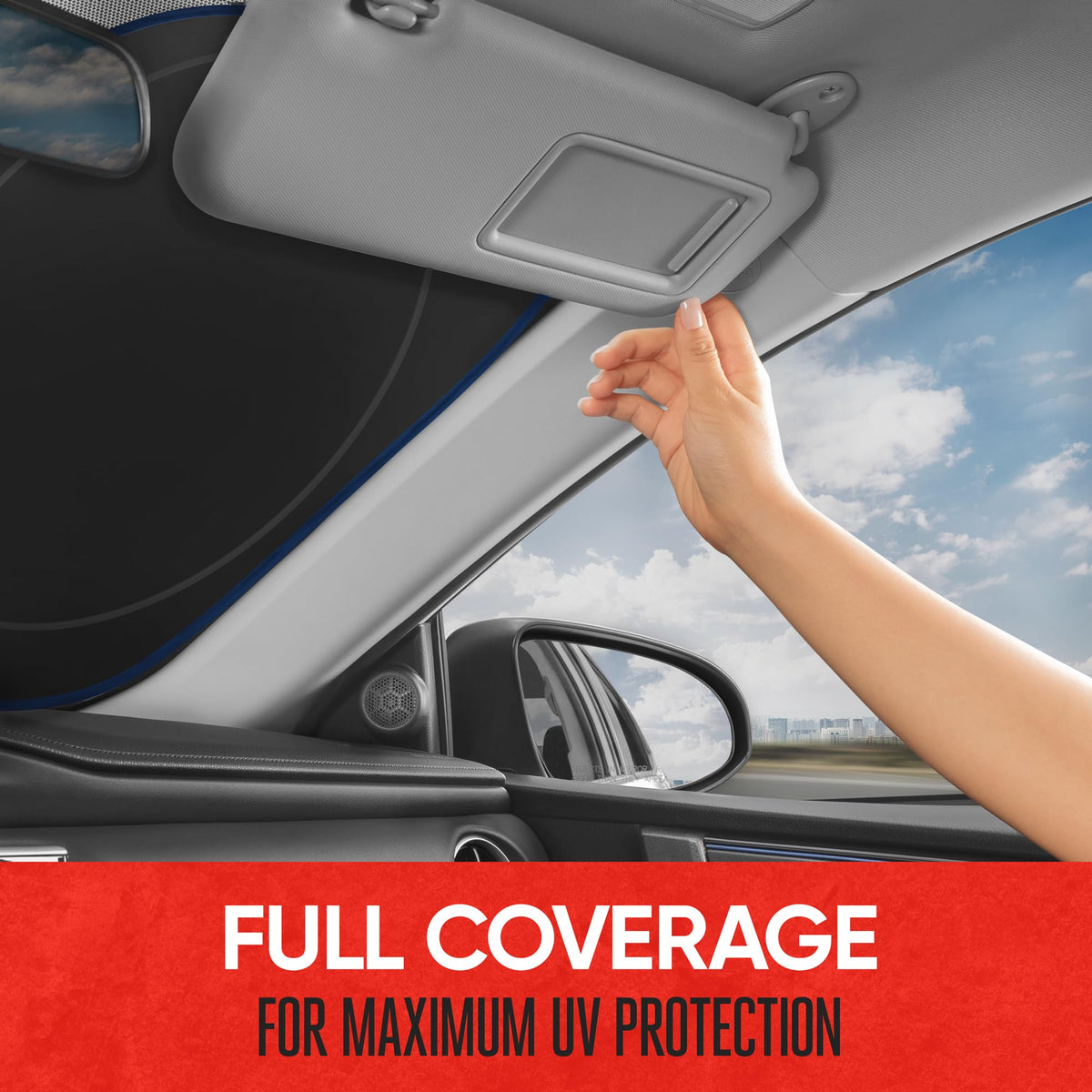 Motor Trend Americana installed in windshield demonstrating cooler interior on entry