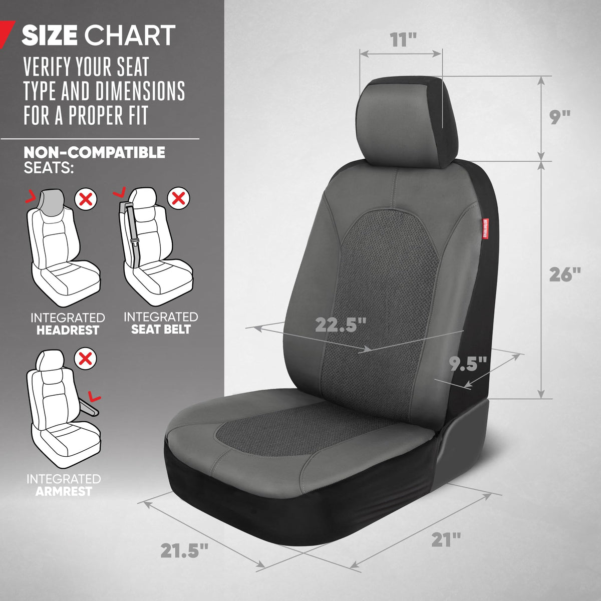Motor Trend back-of-seat view showing secure fit and anti-slip benefit