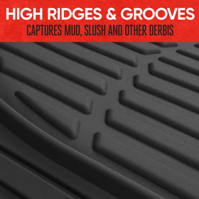 Motor Trend deep-dish edge close-up containing spills for interior protection