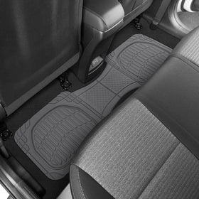 Motor Trend mat with a shoe for scale showing size fit and coverage benefit