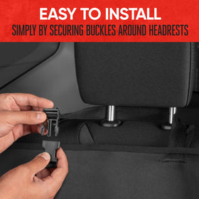 Motor Trend 60/40 split folded to show armrest and fold-down access