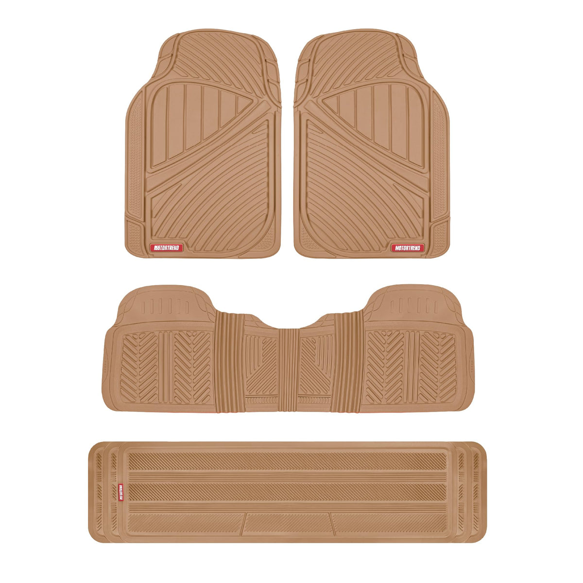 Motor Trend front mat top view showing full coverage and quick protection