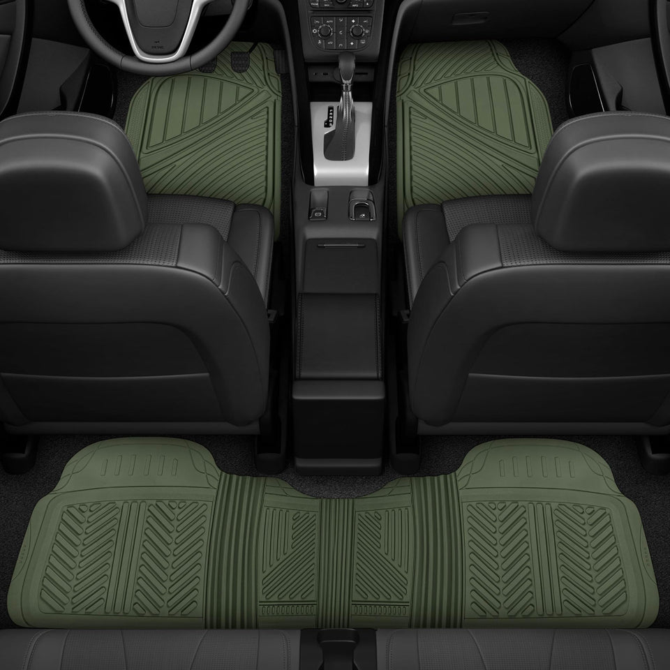 Motor Trend front mat top view showing full coverage and protection
