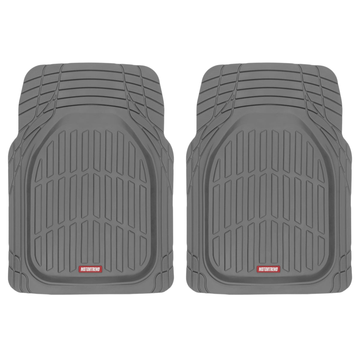 Motor Trend front packaging showing gray FlexTough mats and key benefits