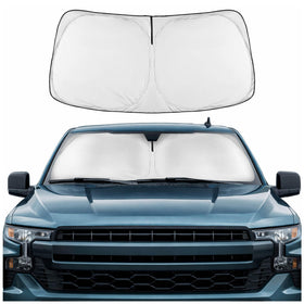 Motor Trend front packaging showing fit for Silverado and Sierra and clear product benefit